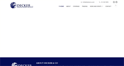 Desktop Screenshot of deckerco.com