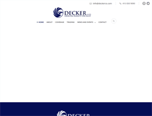Tablet Screenshot of deckerco.com
